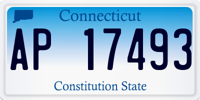CT license plate AP17493