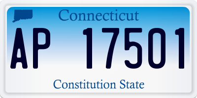 CT license plate AP17501