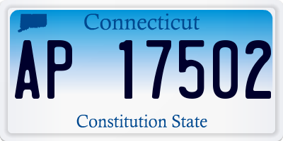 CT license plate AP17502