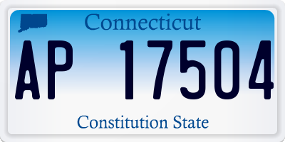 CT license plate AP17504