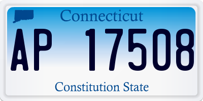 CT license plate AP17508