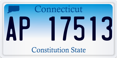 CT license plate AP17513