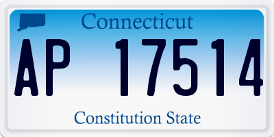 CT license plate AP17514