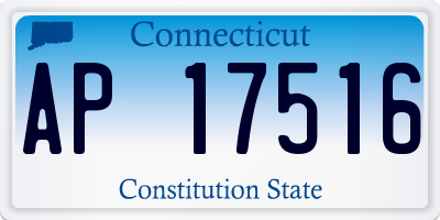 CT license plate AP17516