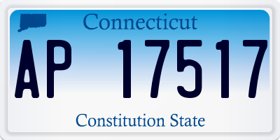 CT license plate AP17517