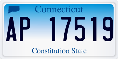 CT license plate AP17519