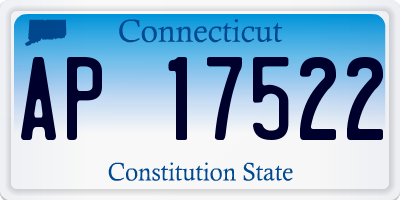 CT license plate AP17522