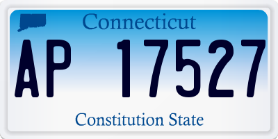 CT license plate AP17527