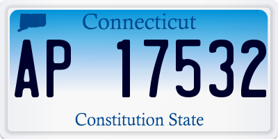 CT license plate AP17532
