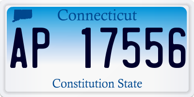 CT license plate AP17556