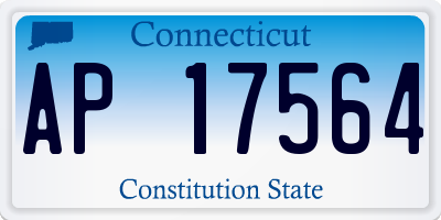 CT license plate AP17564