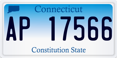 CT license plate AP17566