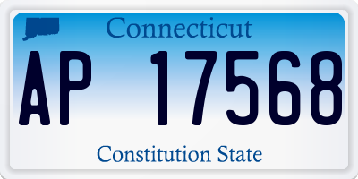 CT license plate AP17568