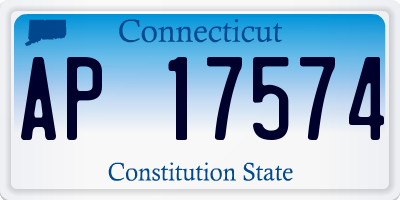 CT license plate AP17574