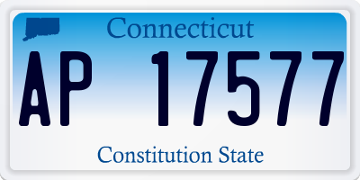 CT license plate AP17577