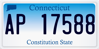 CT license plate AP17588