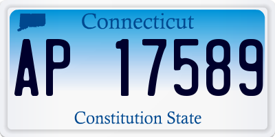 CT license plate AP17589