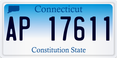 CT license plate AP17611