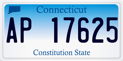 CT license plate AP17625