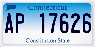 CT license plate AP17626