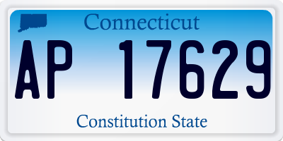 CT license plate AP17629