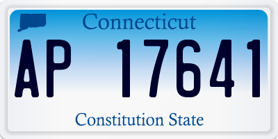 CT license plate AP17641