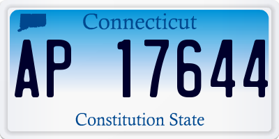 CT license plate AP17644