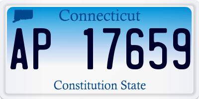 CT license plate AP17659