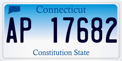 CT license plate AP17682