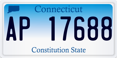 CT license plate AP17688