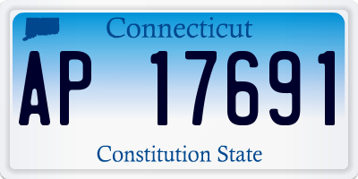 CT license plate AP17691