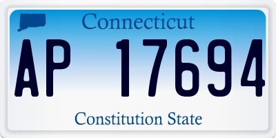 CT license plate AP17694