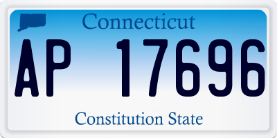 CT license plate AP17696