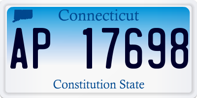 CT license plate AP17698