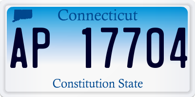 CT license plate AP17704