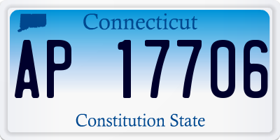 CT license plate AP17706