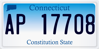 CT license plate AP17708