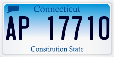 CT license plate AP17710