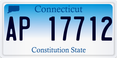 CT license plate AP17712
