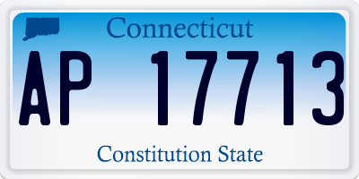 CT license plate AP17713