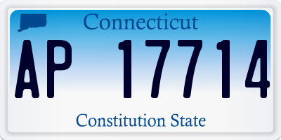 CT license plate AP17714