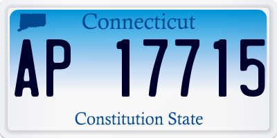 CT license plate AP17715