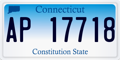 CT license plate AP17718