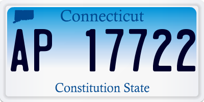 CT license plate AP17722