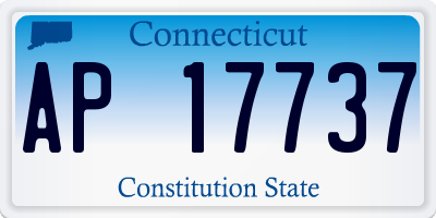 CT license plate AP17737