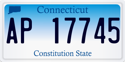 CT license plate AP17745