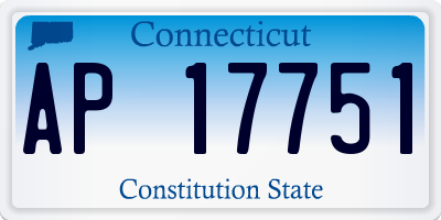 CT license plate AP17751