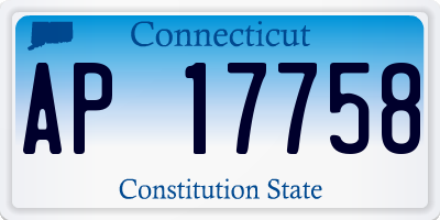 CT license plate AP17758