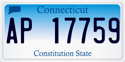 CT license plate AP17759
