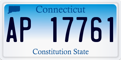 CT license plate AP17761